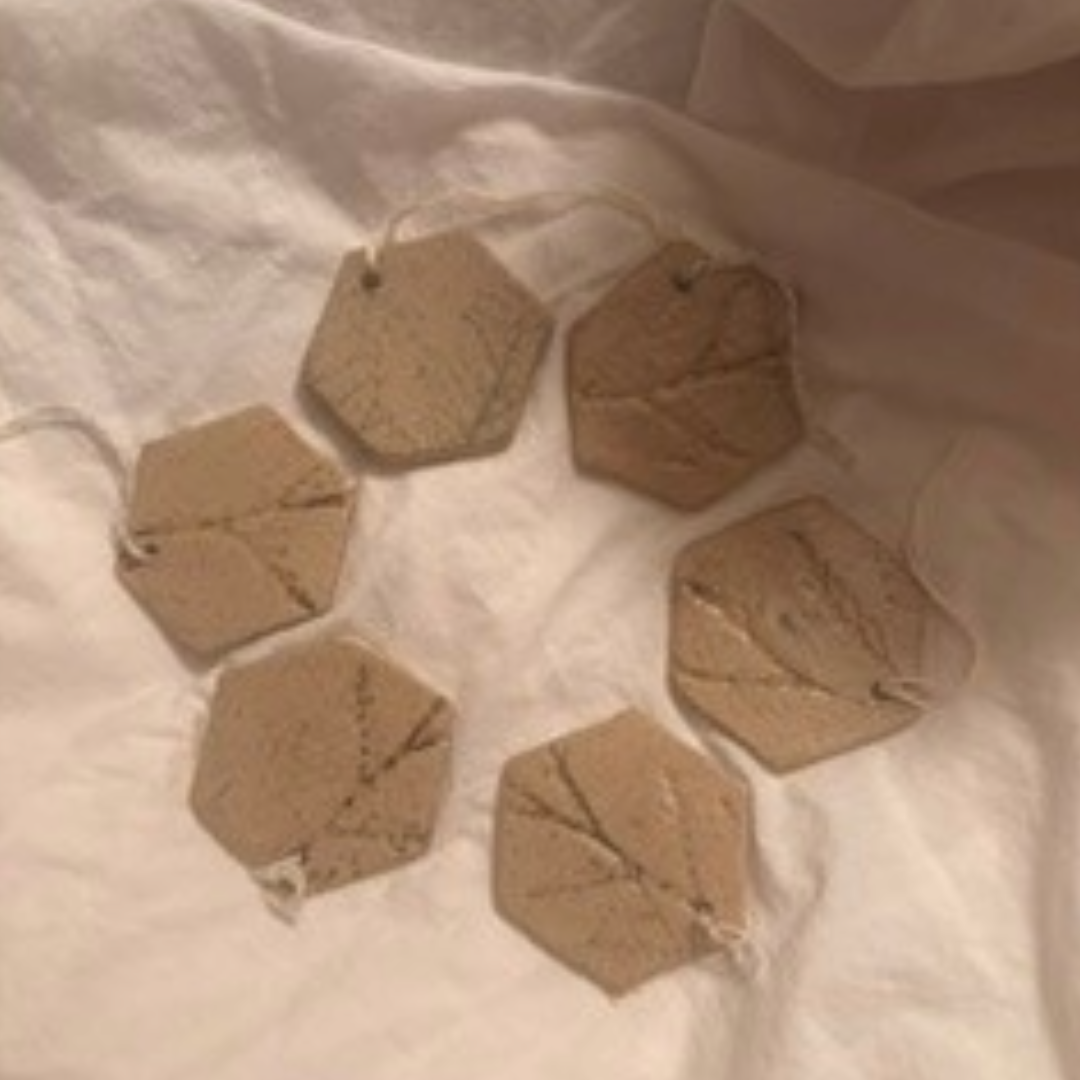 Botanical Imprint Ceramic Ornaments class