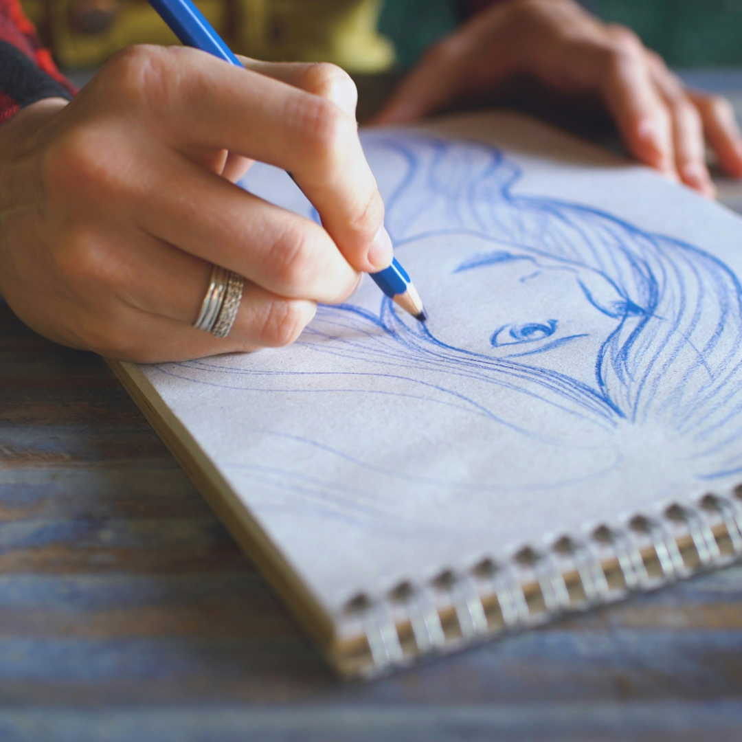 Intro to Drawing Self-Portraits class